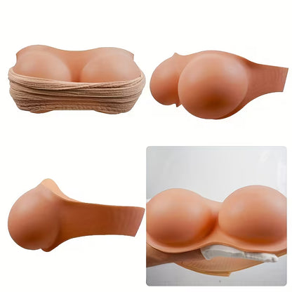Invisible Silicone Strapless Breast Cover | Breathable Anti-Slip Design for Backless & Strapless Dresses