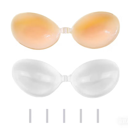 Invisible Silicone Strapless Breast Cover | Breathable Anti-Slip Design for Backless & Strapless Dresses