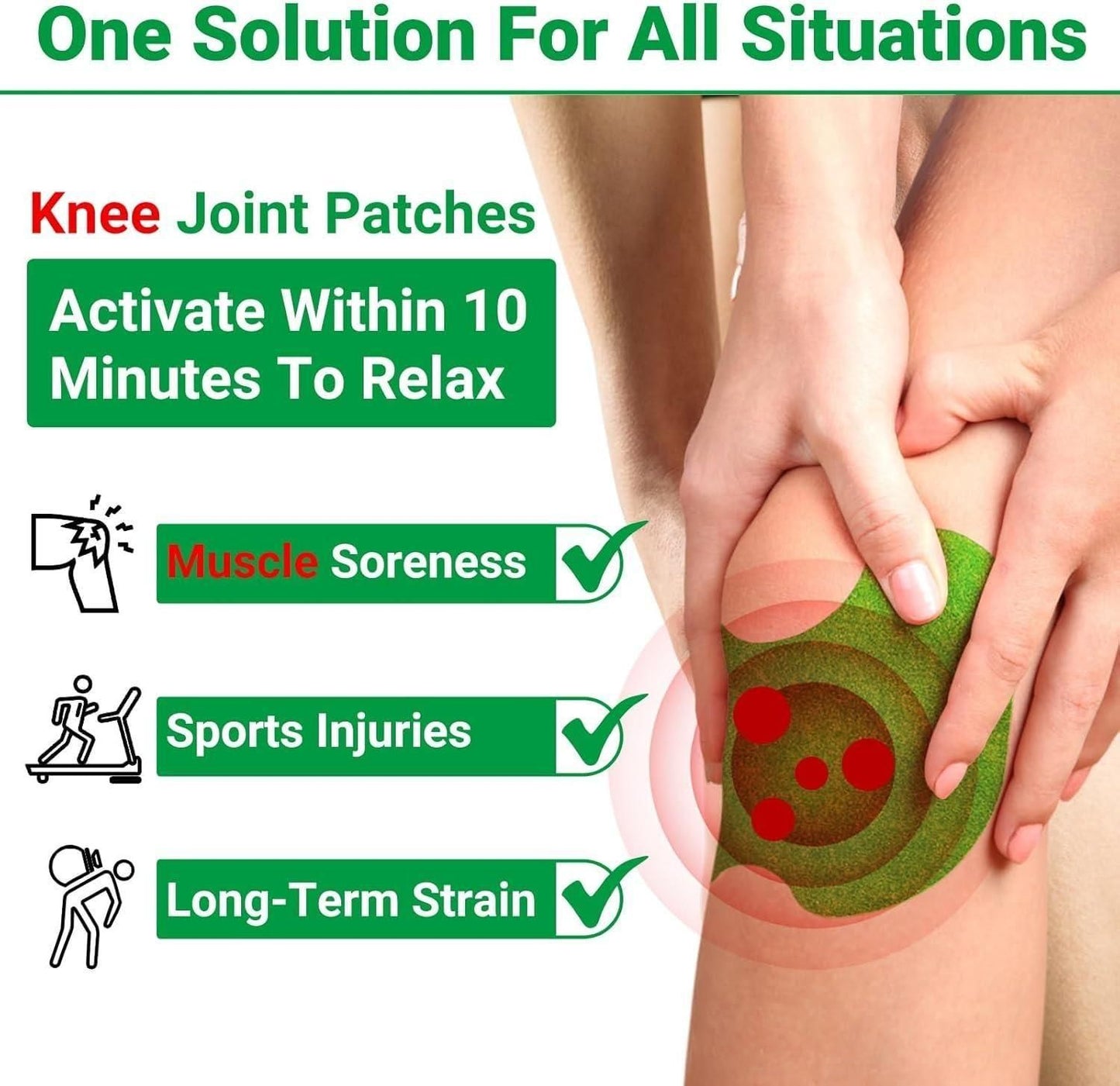 Instant Comfort Knee Relief Patches Pack of 10