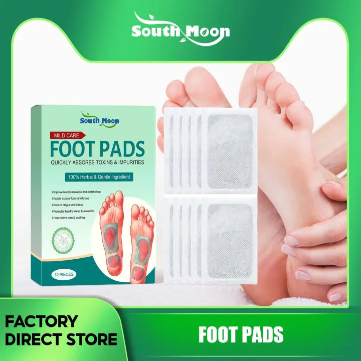 Buy 1 Get 1 Free 100% Herbal & Gentle Ingredient Detox Foot Pads ( Pack of 10 )