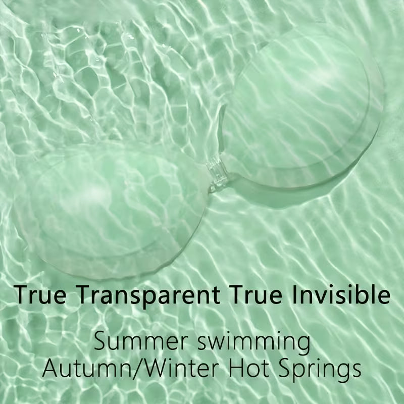 Invisible Silicone Strapless Breast Cover | Breathable Anti-Slip Design for Backless & Strapless Dresses