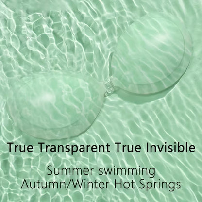 Invisible Silicone Strapless Breast Cover | Breathable Anti-Slip Design for Backless & Strapless Dresses