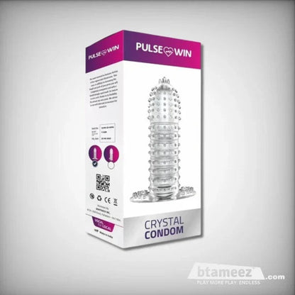Transparent Studded Pleasure Condom Sleeve