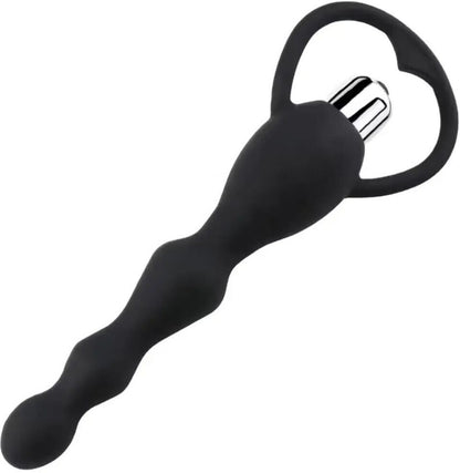 USB Rechargeable Silicone Vibrating Bead Massager – Multi-Speed Personal Wellness Device, Waterproof & Portable
