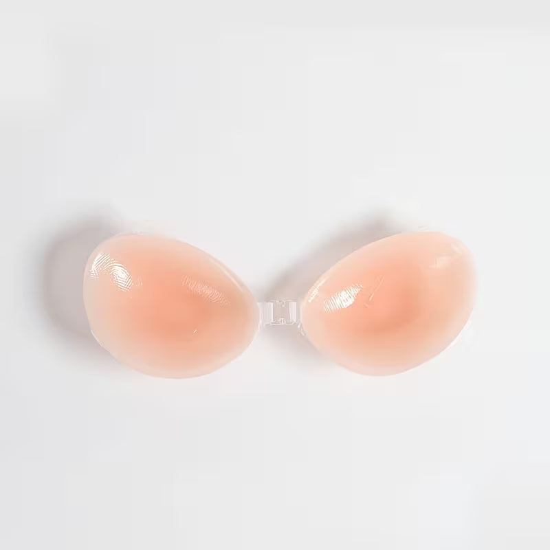 Invisible Silicone Strapless Breast Cover | Breathable Anti-Slip Design for Backless & Strapless Dresses