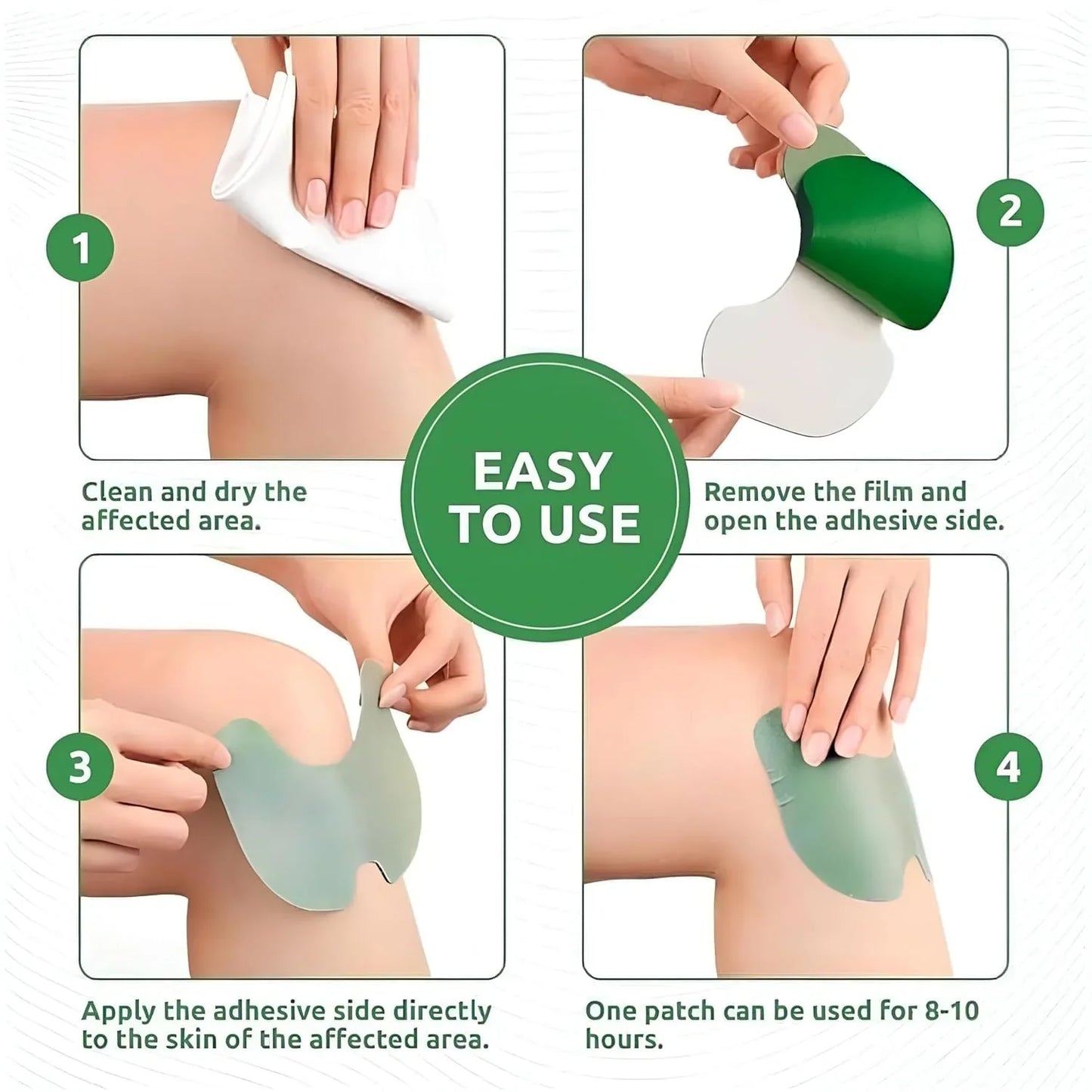 Instant Comfort Knee Relief Patches Pack of 10